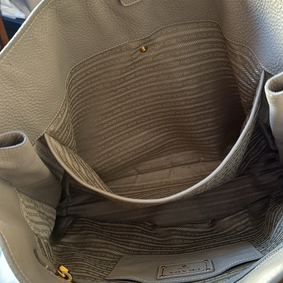 Prada Vitello Daino Side Zip Convertible Tote - Picture 6 of 16